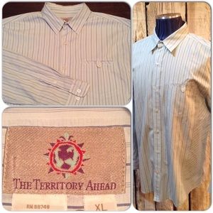 Territory Ahead Button Down Shirt Men XL F1-117